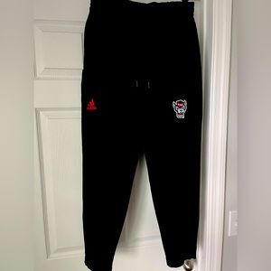 ADIDAS WOLFPACK TRACK PANTS ZIPPER BOTTOM LARGE